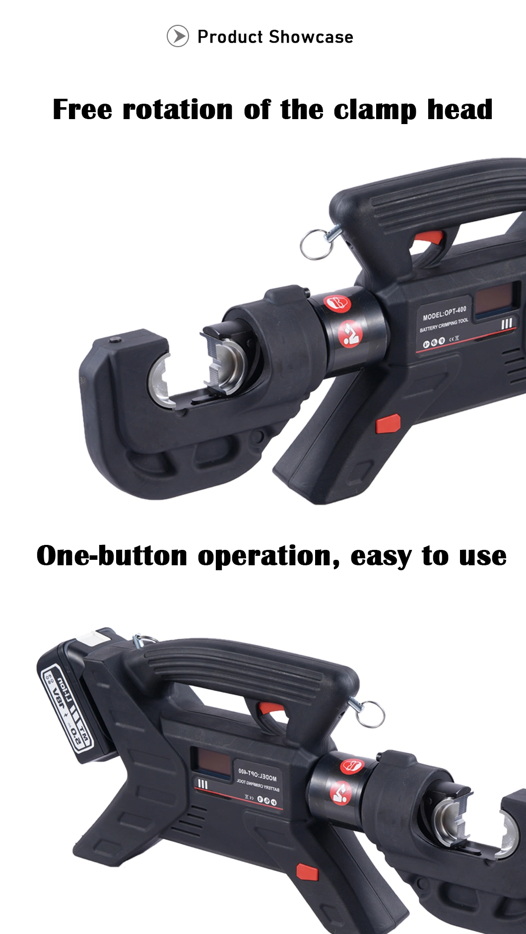 Dlq-400c Crimping Pliers Power Tools 4.0ah18V Lithium Battery High Performance