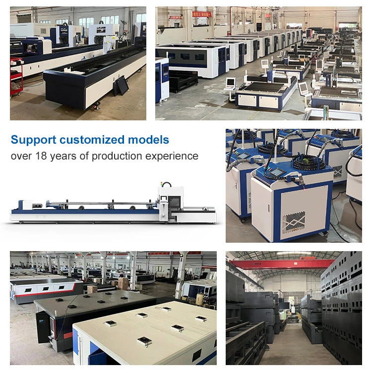 Ultra Fast Fiber Laser Pipe Cutting Machine Laser Cut Square Tube Pipe Round Tube Machine with Metal Tube Material for Stainless Steel Tube Iron Carbon Steel
