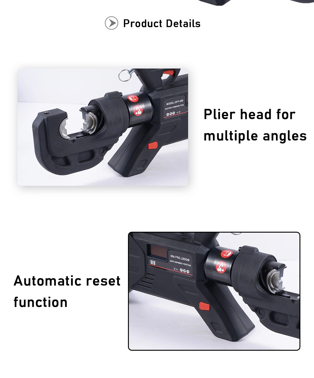 Power Tools Dlq-400c Hydraulic Lithium Battery Cable Cutter Crimping Tool