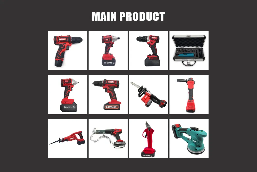 Wosai 16V Brushless Cordless Machine Set Hand Tools Mini Drill Borehole Rig Drilling Tool