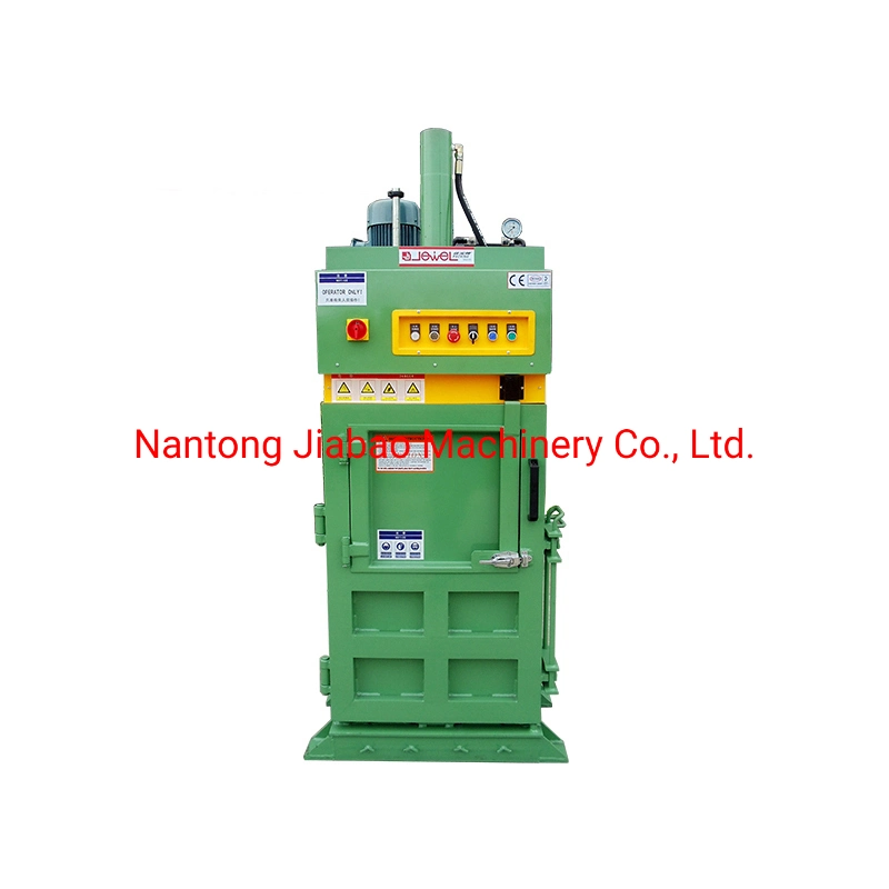 Jewel Brand Factory Supply Vertical Hydraulic Small Cardboard Baling Press Machine for Mini Cans/Plastic/Waste Paper/Waste Plastic/Waste Film/Plastic Film/Boxes