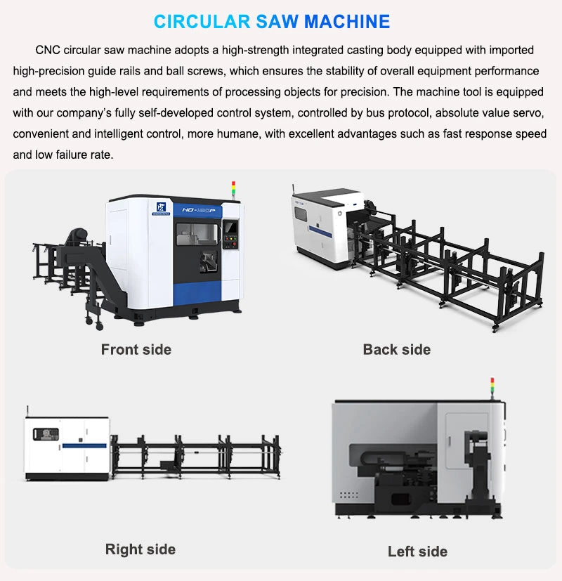 Automatic Hydraulic Power Cutting Circular Saw Machine CNC Cutting Machine Tool