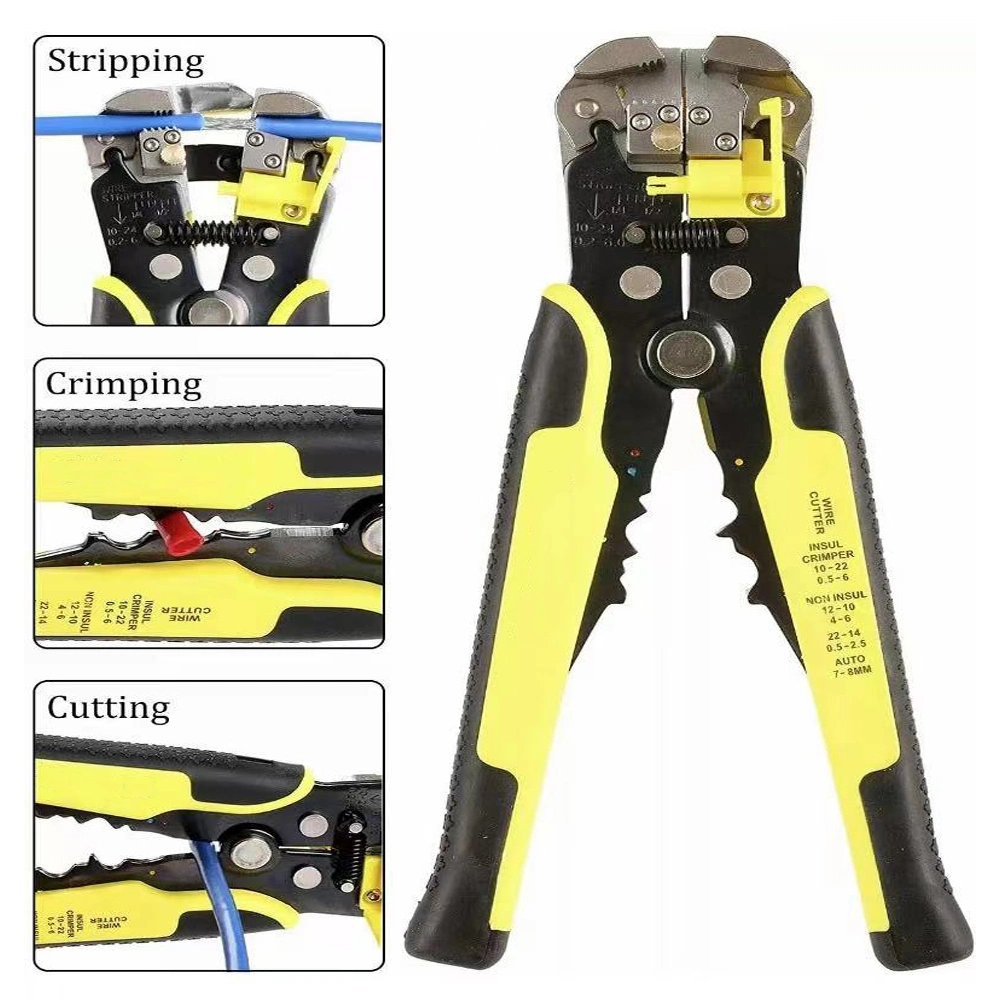 4 in One Wire Crimpers Ratcheting Terminal Crimping Pliers Cord End Terminals Tool