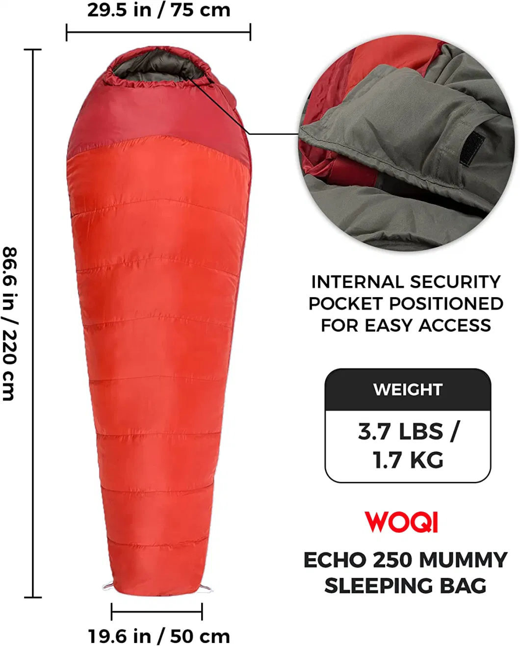 Hunting Ultra Light Weight Waterproof Adult Hiking Mummy Outdoor Camping Down Sleeping Bag