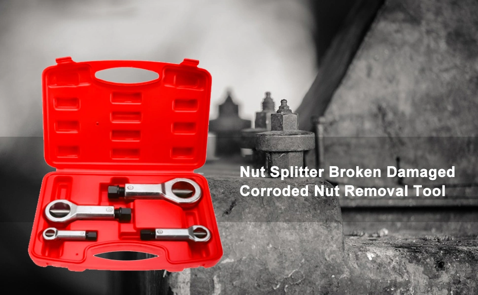 4PCS Nut Splitter Remover Extractor Tool Sets