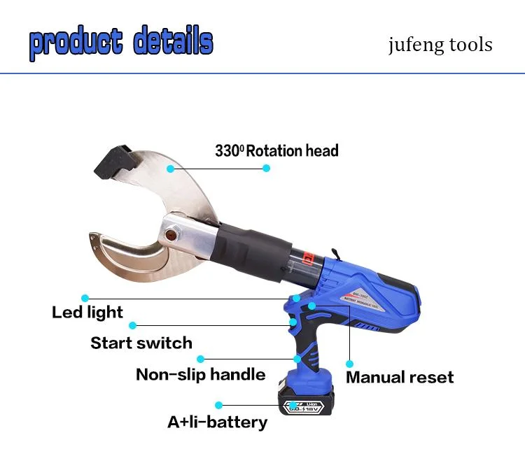 Hydraulic Battery Cable Cutter Tool MB-105c up to Diameter 45mm Al/Cu Cable