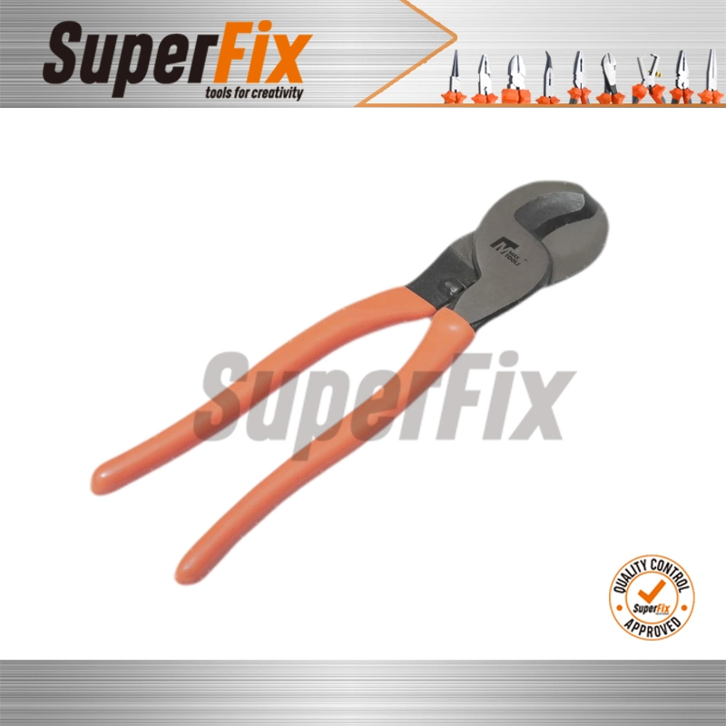 Alicate Professional Cutters with Dipped Handle, Polish Finish, Carbon Steel, Cutting, Orange Small Head Bolt Cutters