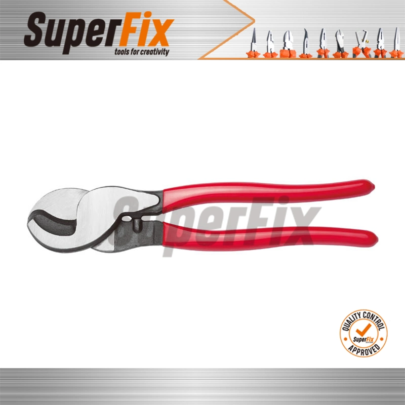 Alicate Professional Cutters with Dipped Handle, Polish Finish, Carbon Steel, Cutting, Orange Small Head Bolt Cutters