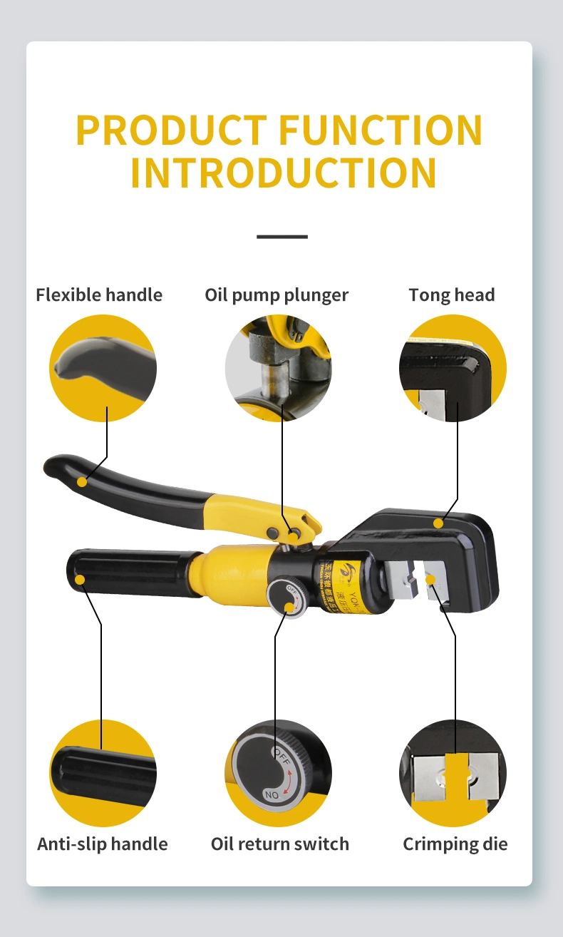 Hydraulic Crimping Tool with Crimping Rang 16~300mm2 (YQK-300)