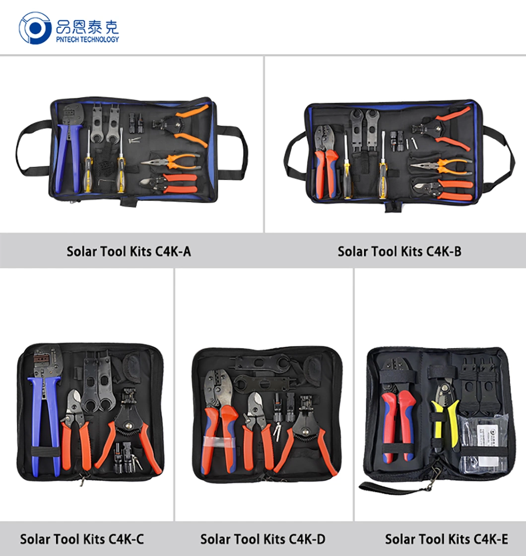 Fast Shipping Solar Crimping Toolkits C4K-B Include Wire Pressing and Stripping Tool