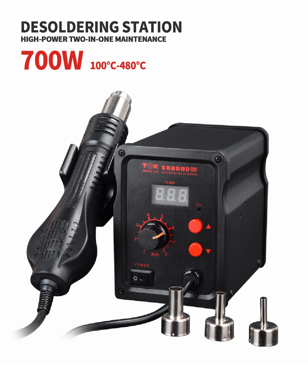 Hot Air Desoldering Tool for Rapid Surface Mount Devices Sr858d