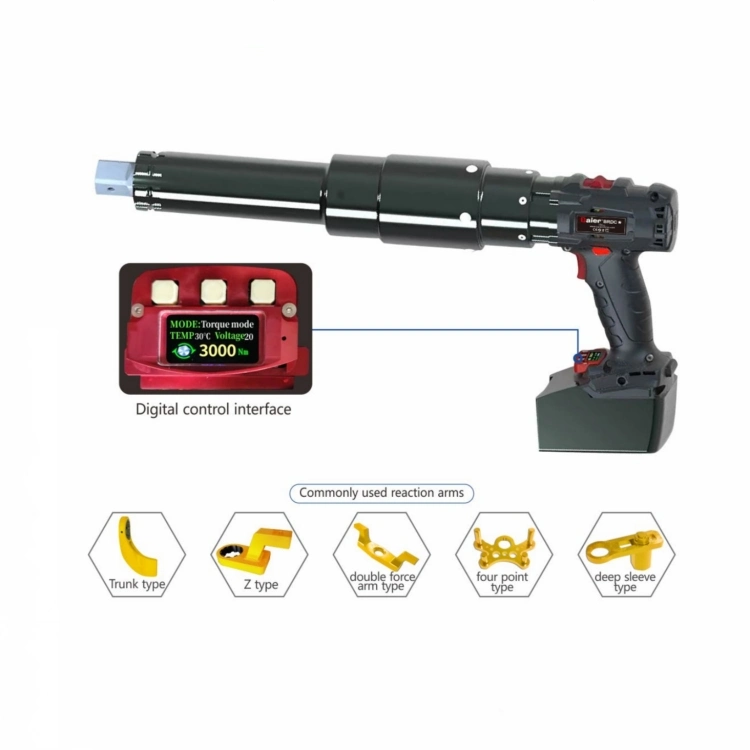 Smart Compact Rechargeable 3000nm Cordless Brdc-Ll Series Digital Display Torque Wrench