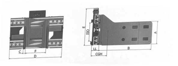 Hydraulic Forklift Customizable Attachment Tobacco Carton Clamp Use in Forklift Truck