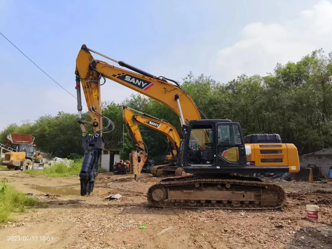 Powerful Excavator Attachment Disassembly Metal Demolition Scrap Concrete Crusher Double Cylinder Hydraulic Shear for 25 30 35 Tons Excavator