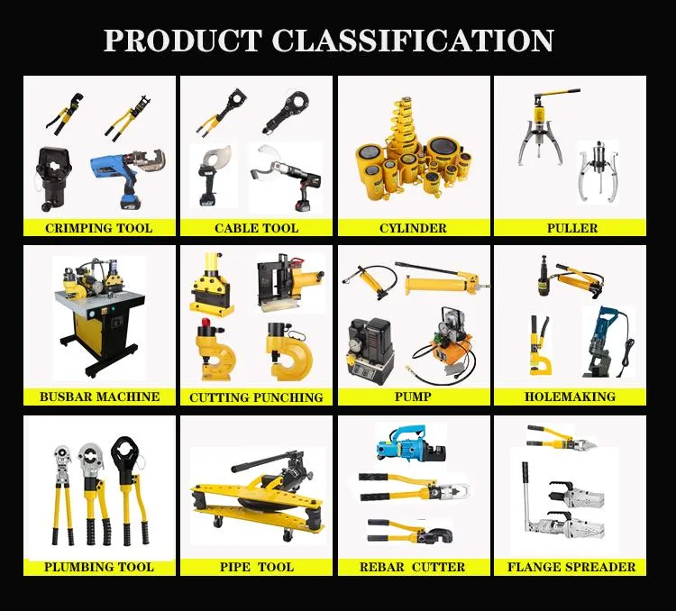 Yqk-400 Integral Hydraulic Crimping Tool for 16-400mm2 Copper-Al Terminal Cable Lug Manual