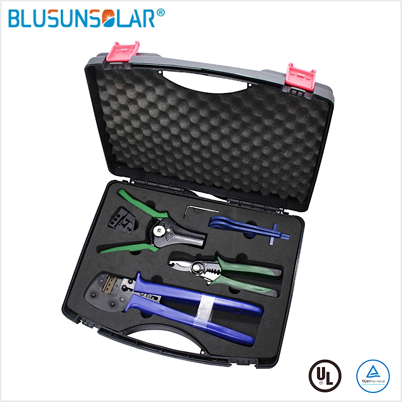 Tools Case Solar Crimping Pliers Photovoltaic Panels Wire and Cable Crimping Tool Set PV Connector Male Female Solar Terminals