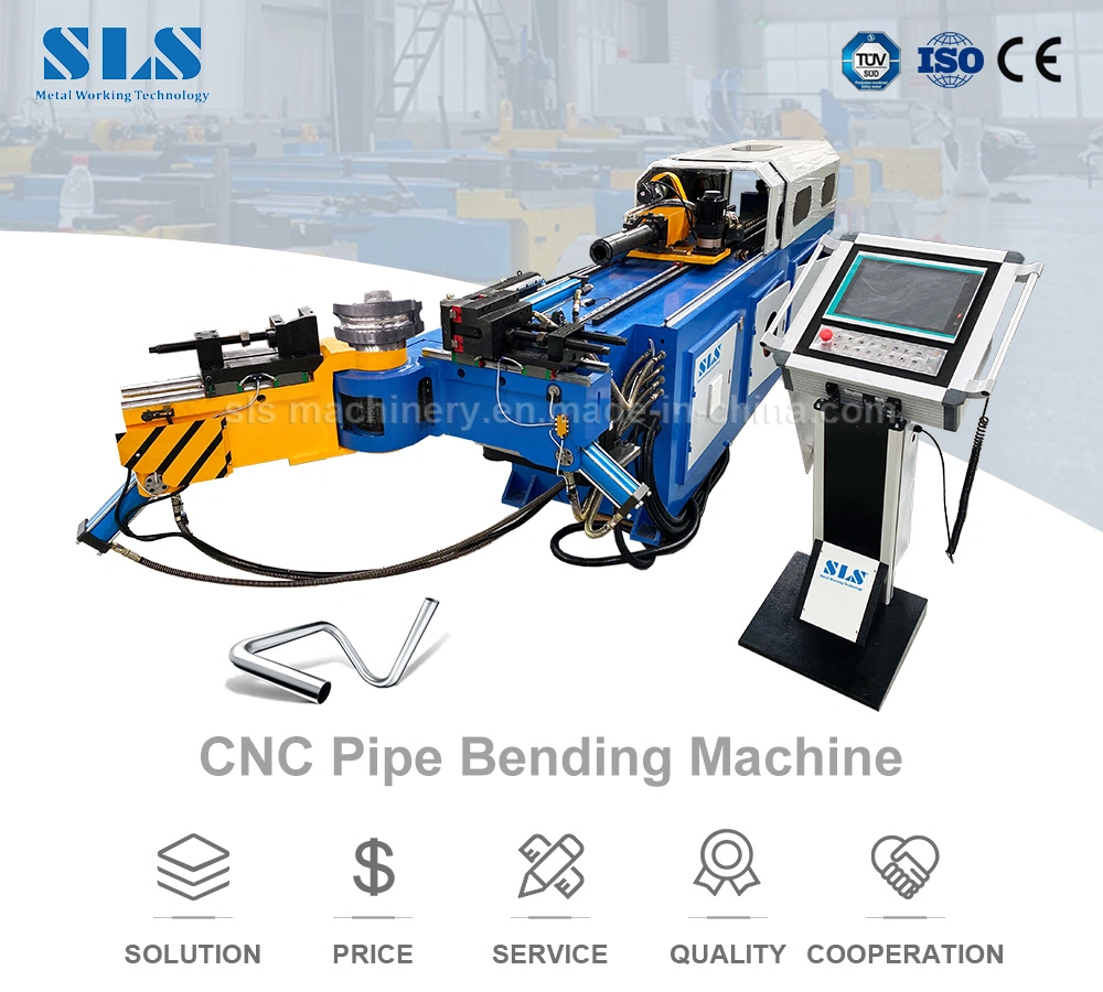 Servo Motor Automatic Bend Tube Equipment CNC Hydraulic Pipe Bending Machine Tools with Roll Bending and Hole Punching Function