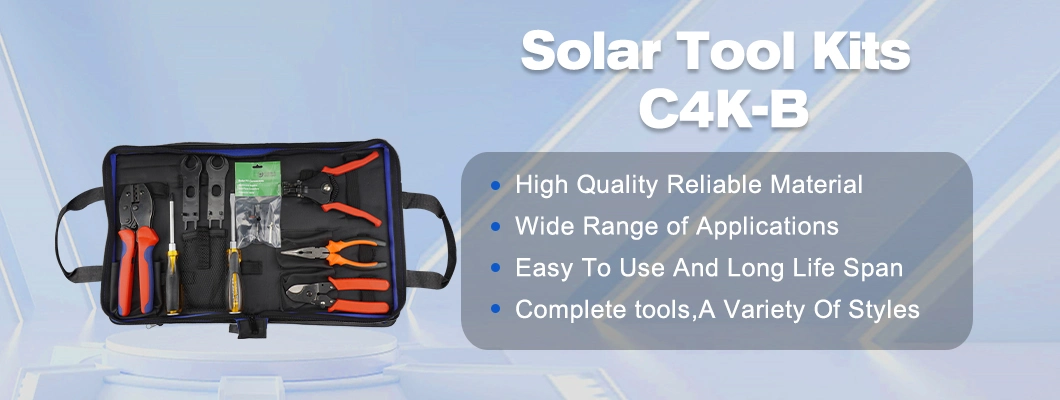 Fast Shipping Solar Crimping Toolkits C4K-B Include Wire Pressing and Stripping Tool