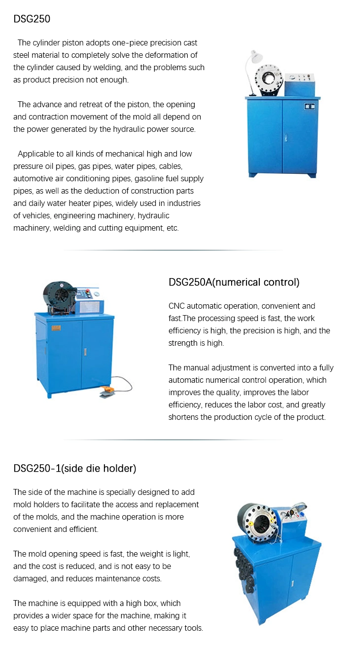 Safe and Convenient Multiple Adjustments Hydraulic Hose Crimper Hydraulic Hose Crimping Machine Hydraulic Hose Crimper Tool