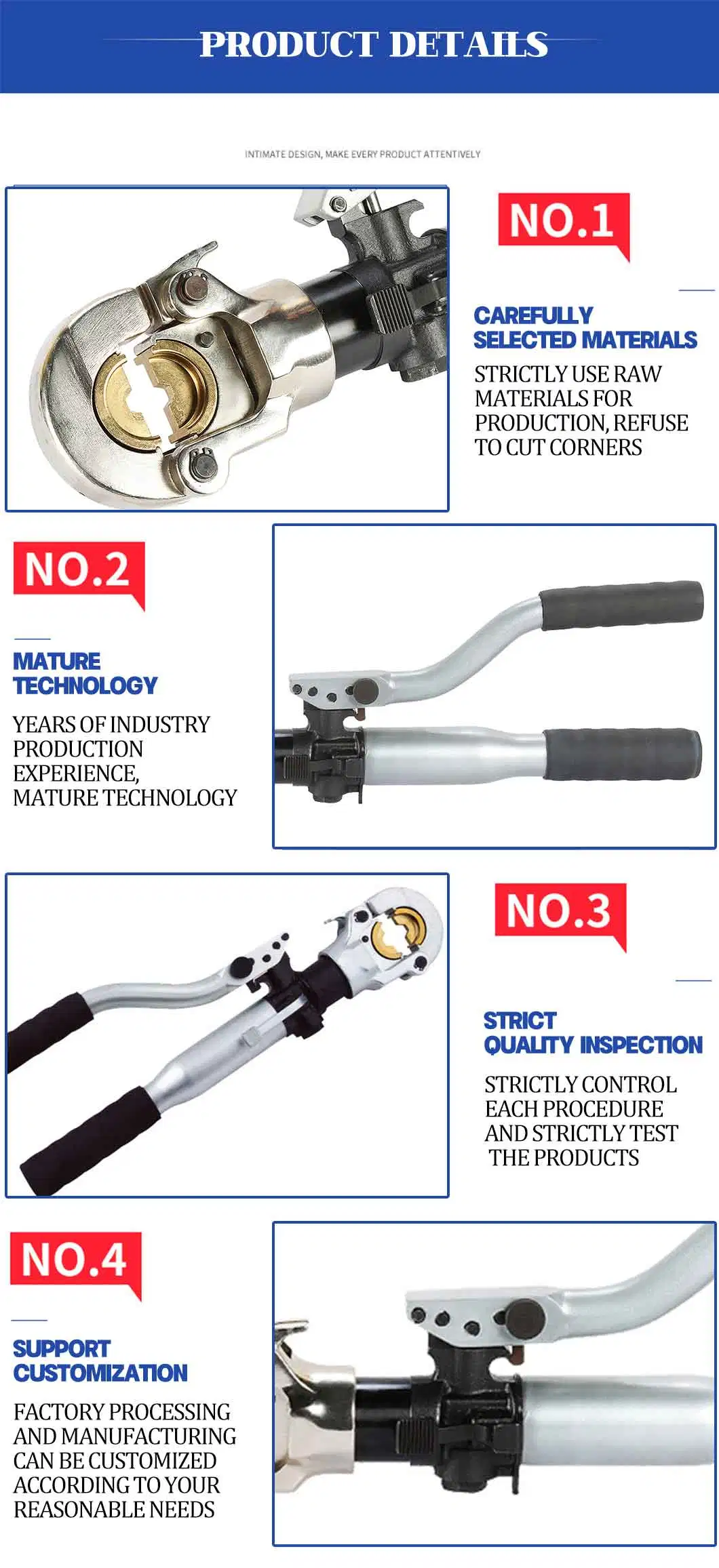 2021 Wholesale New Cc-500 Ratchet Hydraulic Hand Tools Cable Bolt Cutter