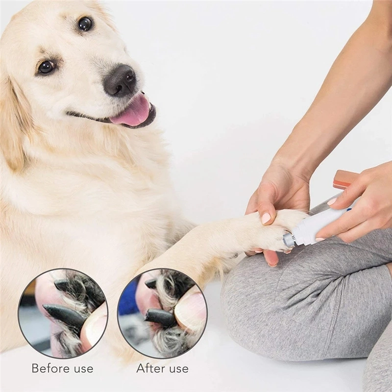 Electric Pet Paws Nail Grinder Professional Auto Dog Cat Grooming Claw Nail Clippers Trimmer Battery-Powered Manicure Care Tools
