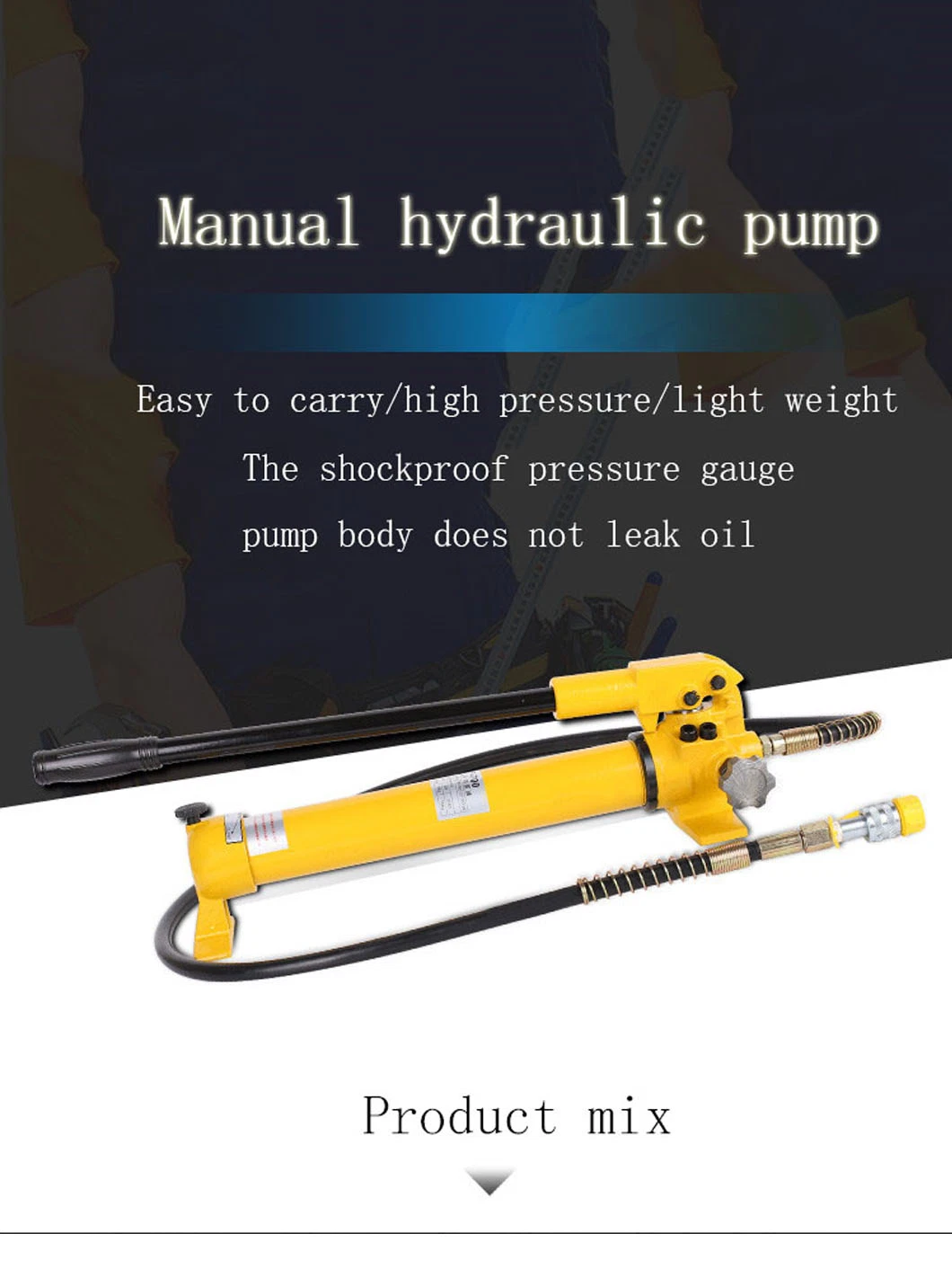 Hydraulic Hand Pump Cp-700 Press Portable Simple High Pressure Hand Oil Pump 700 Bar Factory Hot Sale