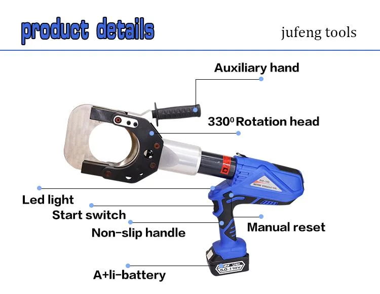 Battery Cutter Tool Remote Control Cable Shears MB-85 Hydraulic Cable Cutting Tool