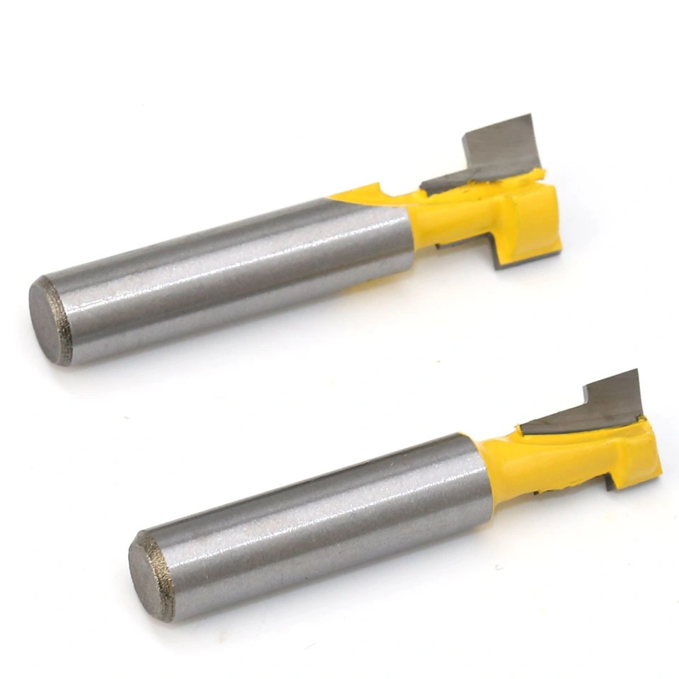 8mm Shank Router Bit Hex Bolt T Slotting Milling Cutter for Wood