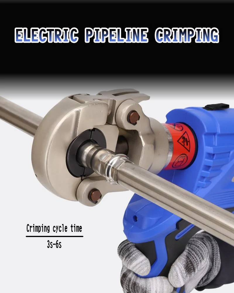 Ez-1632 Electric Battery Hydraulic Pex Pipe Aluminum Plastic Pipe Tube Crimping Tool