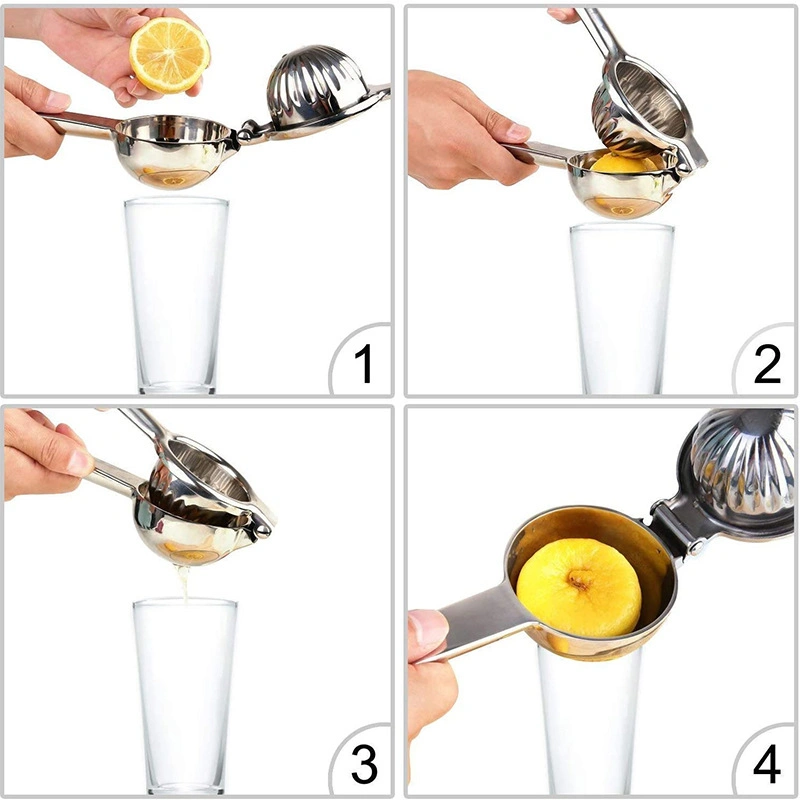 Kitchenware Stainless Steel Manual Lemon Juicer Portable Juice Pressing Tool