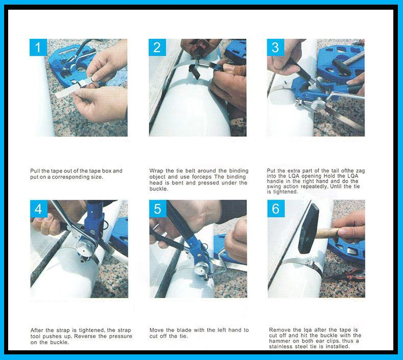 Stainless Steel Cable Tie Tool for Cutting and Packaging