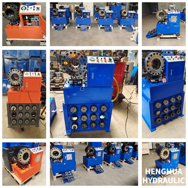 CE Certified Hose Fittings Crimper Crimping Machine for Sale Mobile High Pressure Hydraulic Rubber Hose Pressing Tool