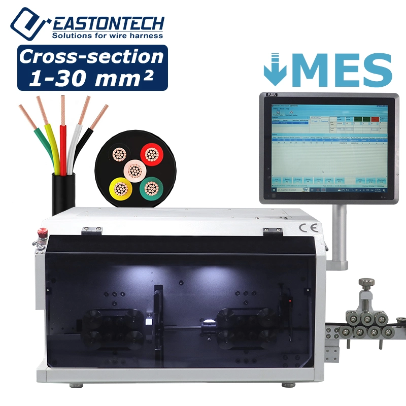 Multi-Conductor Cable Mes Manufacturing Cutting Stripping Machine with Intelligent Software Process Control System