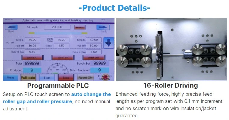 Multi-Conductor Cable Mes Manufacturing Cutting Stripping Machine with Intelligent Software Process Control System