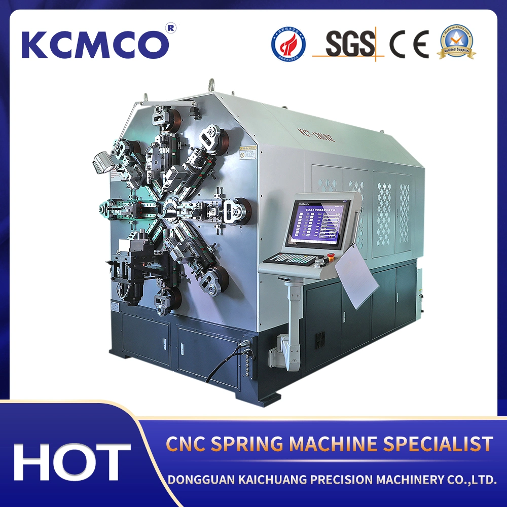 Camless Metal Spring Forming Machine with Hydraulic Bending Machine for 12 Axis 6.0mm hose clamp spring making machine