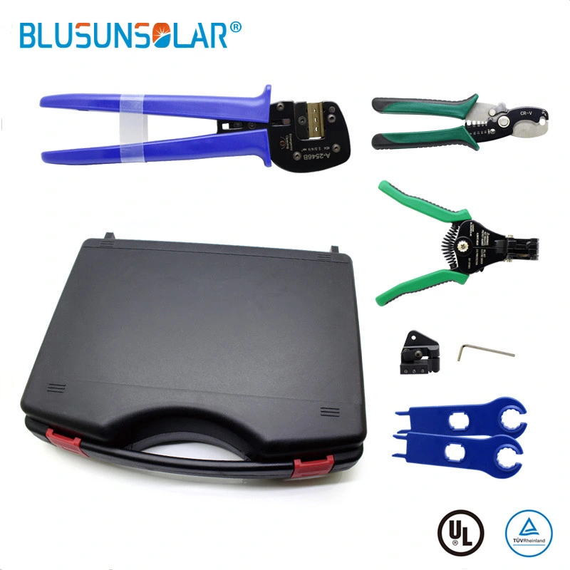 Tools Case Solar Crimping Pliers Photovoltaic Panels Wire and Cable Crimping Tool Set PV Connector Male Female Solar Terminals