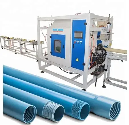 PVC Water Pipe Making Extrusion Machine PVC Thread Cutting Machine