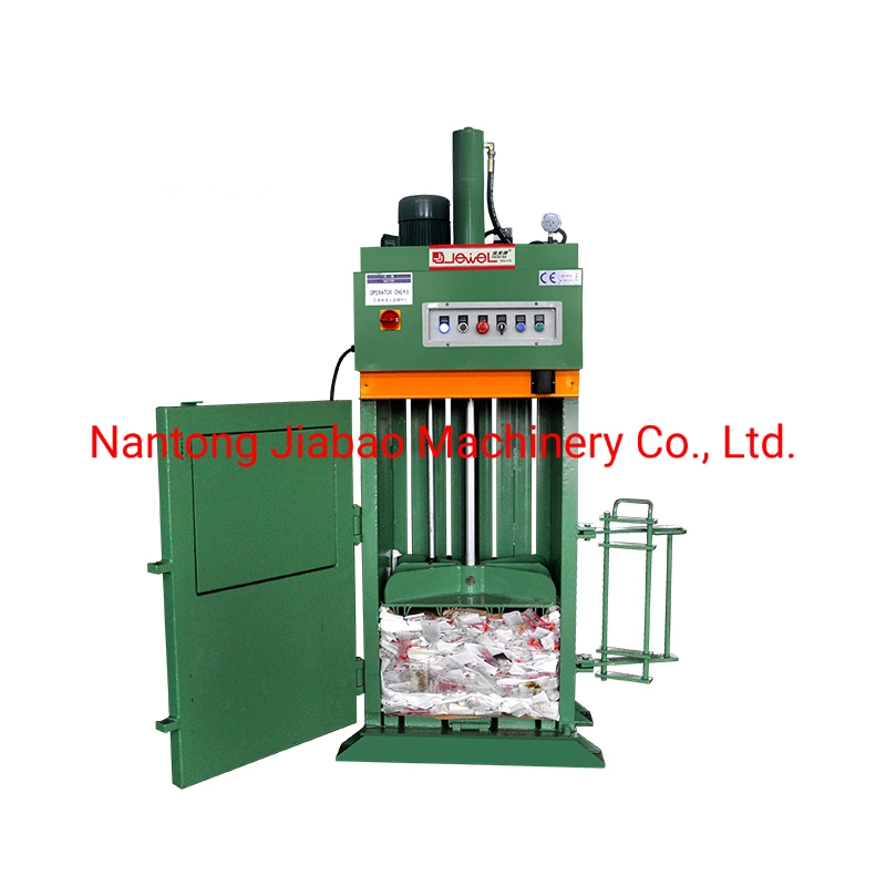 Small Portable Vertical Baler Waste Paper Hydraulic Press Factory Price Cardboard/Carton Compress for Packing Corrugated Box/Occ Paper/Plastic Film/Paperboard