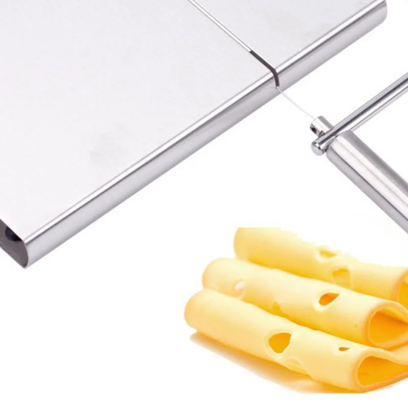Stainless Steel Cheese Cutter with Durable Wire Board Slicer Replaceable Ai15852