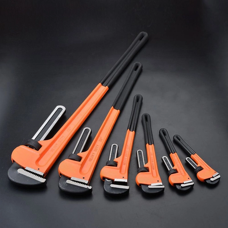 2019 New Pipe Wrench Heavy Duty 8inch 10inch 14inch 18inch 36inch Plumbing Cr-V Steel Anti-Rust Anti-Corrosion Manual Tools