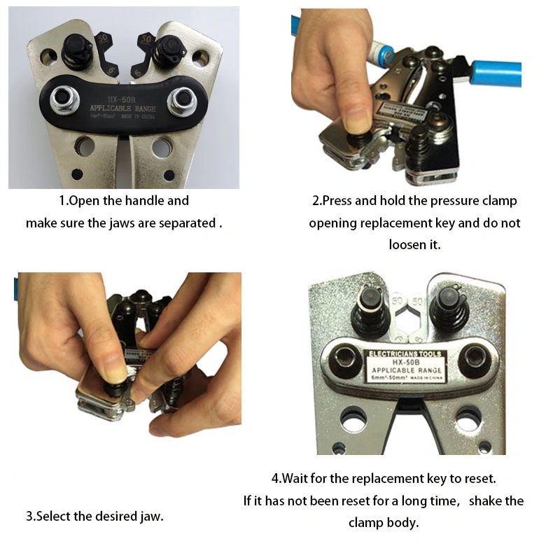 Hx-50b 1PCS Portable Cable Crimping Tool Professional Terminals Crimper Plier Handle Cutter Tools