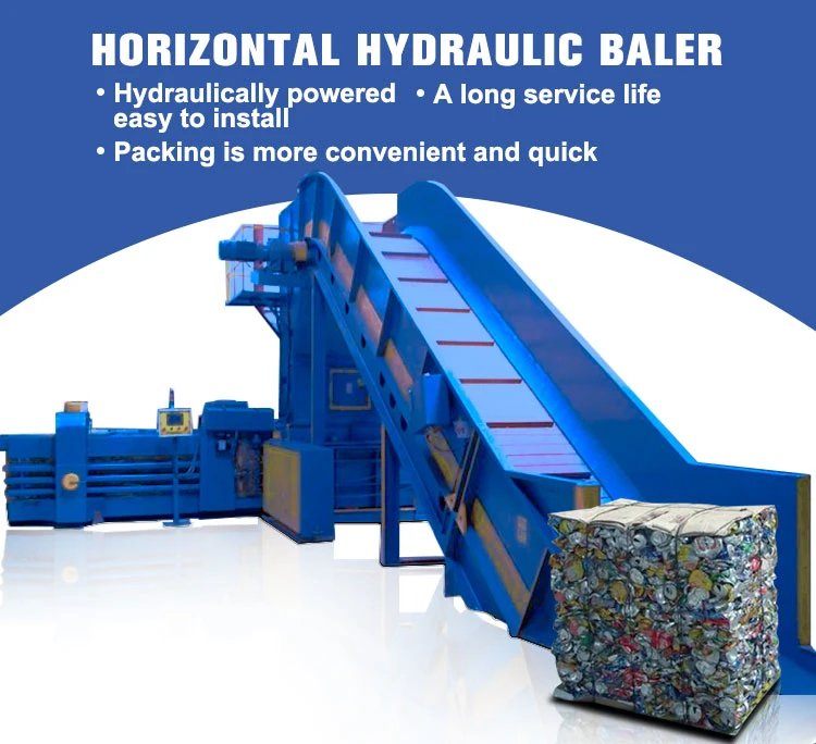 Automatic Baling Machine Hydraulic Horizontal Waste Paper Baler Press machine