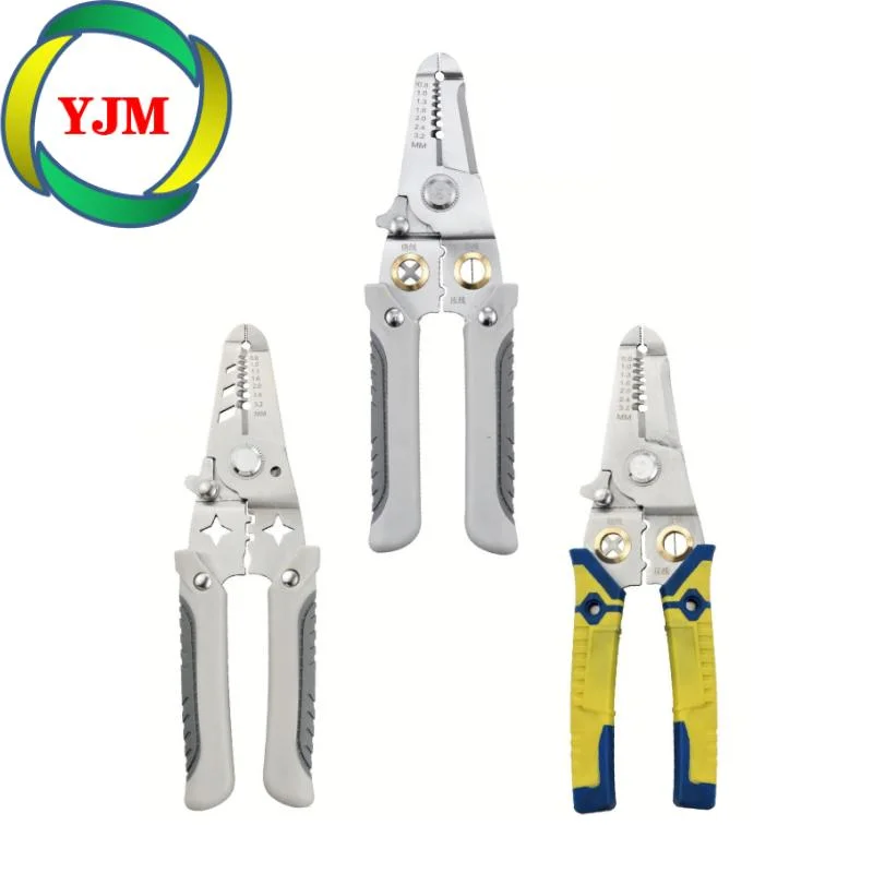 7 &quot; Stainless Steel Wire Stripper with Multi-Tool Pliers