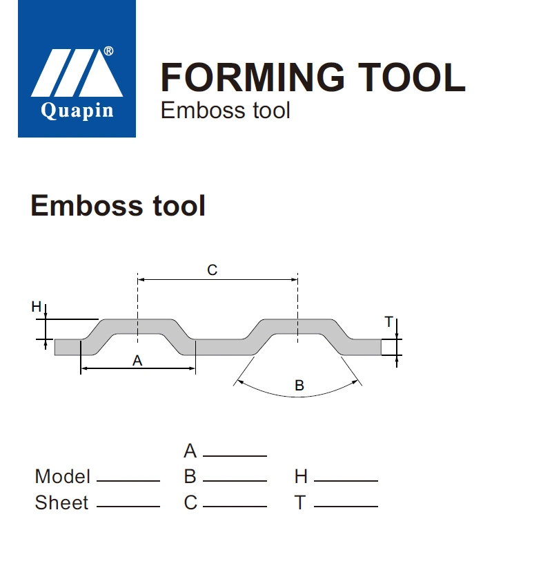 Thick Turret Forming Tooling Wilson CNC Turret Punch Press Die Emboss Tools