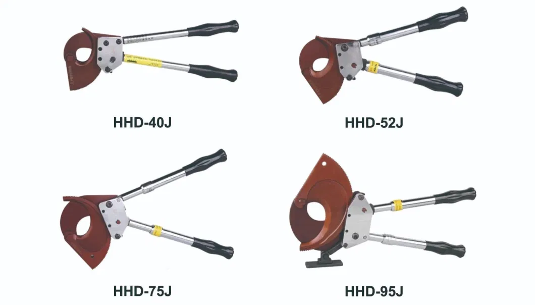 High Quality Ratchet Hand Cable Cutter Alu Cu Amored Cable (HHD-75J)