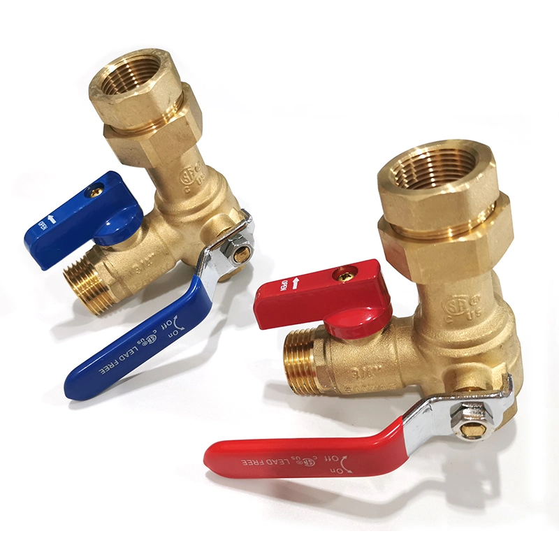 Lead Free Brass Hot and Cold Valve Isolation Valve