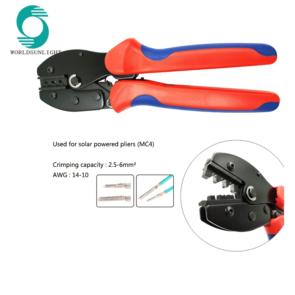 Mc4 Solar Panel PV Terminal Cable Connector Crimping Plier Ratchet Crimper Tool for Typo Terminal Ly-2546b