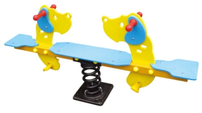 Kids Ride on Plastic Play Seesaw for Kids Double Color Deer Rocking Horse Animal Toy