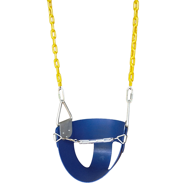 High Back Half Bucket Bucket Swing for Toddler with Chain