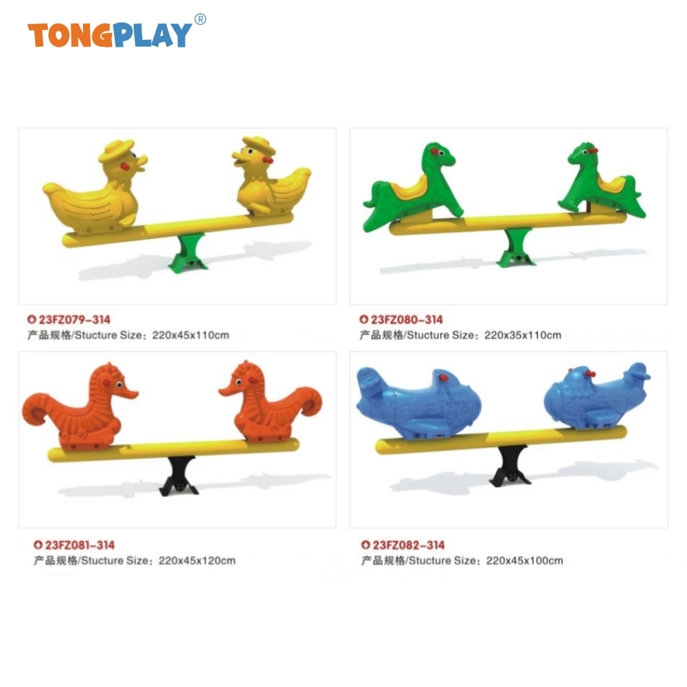 Plastic Rocking Horse Seesaw Amusement Park Equipment for Kids